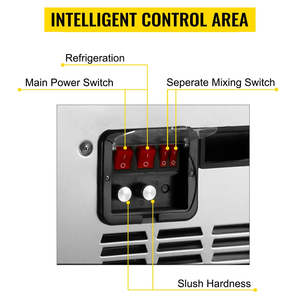 Machine à Granita Professionnelle 15L*2 à Réservoir Unique, Prise Européenne 220V, pour Boissons Glacées et Neige Fondante, Prix Usine - Product Image 4