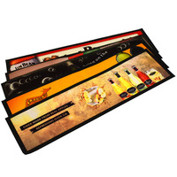 F1 pas cher prix Sublimation OEM Logo caoutchouc nitrile doux écologique tapis de bureau accessoires de barre tapis de déversement anti-dérapant étanche