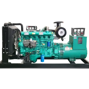 Giá Nhà Máy 3 Pha Máy Phát Điện Diesel Chạy Điện Loại Mở/Im Lặng Làm Mát Bằng Nước 30kw 50KVA 75kva