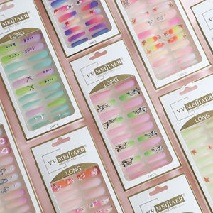 <span class=keywords><strong>Uñas</strong></span> 3D <span class=keywords><strong>largas</strong></span> de cobertura completa para mujer, <span class=keywords><strong>uñas</strong></span> con estampado 3D, diseño de marca privada, prensado en <span class=keywords><strong>uñas</strong></span> artificiales, <span class=keywords><strong>2022</strong></span> - Product Image 3