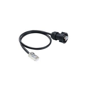 ตัวเชื่อมต่อ RJ45 แบบวงกลม ติดตั้งบนแผงวงจร ป้องกันน้ำ ชนิด C สำหรับสาย Cat5e Cat6a พร้อมสายต่อขยายและอะแดปเตอร์ - Product Image 6