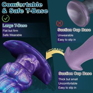 Produk seksual murah gurita tentakel <span class=keywords><strong>Penis</strong></span> bercahaya alien Anal <span class=keywords><strong>Plug</strong></span> <span class=keywords><strong>Vagina</strong></span> Dildo lembut kulit silikon penyumbat Anal dapat dipakai untuk pria - Product Image 4