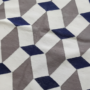 Meilleure vente de tapis modernes à tissage plat en coton motif indien traditionnel marocain usage décoratif pour la maison salle à manger espace de prière - Product Image 1