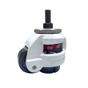 40S Hochleistungs-Nivel lier rollen Industrie maschinen halterung Schrauben füße Rollen Maschine und Ausrüstung Schwarze Lenkräder - Product Image 1