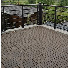 Balcon <span class=keywords><strong>Terraza</strong></span> para Patio, cubierta <span class=keywords><strong>de</strong></span> madera <span class=keywords><strong>de</strong></span> marron, suelo <span class=keywords><strong>de</strong></span> plástico - Product Image 6