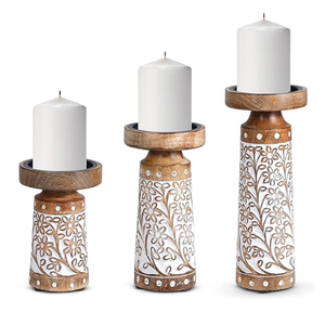 Custom Made Wedding Party Pillar <b>Candle</b> Stand for Indoor and Outdoor Creative Style Wooden <b>Candle</b> Holder for Home Decor - Product Image 4