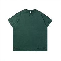Herens oversized grijze korte mouw O-hals gepersonaliseerde 100% katoenen anti-UV gebreide casual streetstyle effen T-shirt