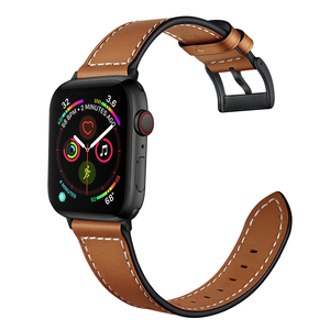 <span class=keywords><strong>Bracelet</strong></span> de montre en <span class=keywords><strong>cuir</strong></span> pour IWatch SE 9 8 7, style professionnel durable, remplacement pour un usage quotidien professionnel - Product Image 4
