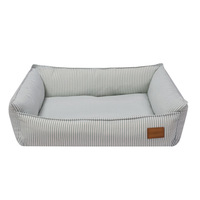Lit rectangulaire lavable pour chien et chat toutes saisons pour petit et grand chien avec fond antidérapant