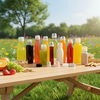 Botol Madu Ramah Lingkungan Food-grade, Anti Bocor, Plastik PET 100ml/250ml/500ml untuk Soda, Selai, Sirup & Bumbu