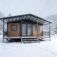 Maison conteneur préfabriquée, portable et extensible, ignifuge, pour chambre, hôtel, cour.