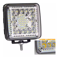 Exploradora Led Cuadrado Dual Flash Bicolor 77w Led Work Light pour camion tout-terrain