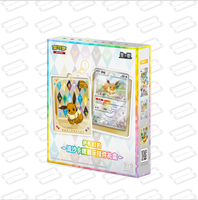 Lot de collection d'accessoires de jeu de cartes à collectionner sur le thème des monstres de dessins animés, série boîte cadeau, comprenant pièces de monnaie, badges et pendentifs à paillettes liquides