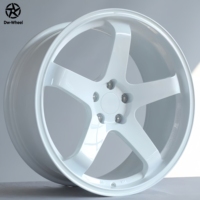 Jantes en alliage d'aluminium personnalisées DW 17 18 19 pouces, finition blanc brillant, multi-rayons, livraison directe d'usine, 5x114.3, certifiées JDM JWL VIA