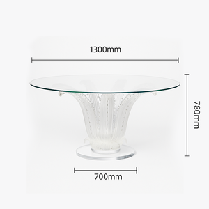 Bộ bàn ghế pha lê nhựa trong suốt cao cấp JingYue, làm thủ công, nội thất thương mại cho phòng khách, khách sạn, câu lạc bộ - Product Image 6