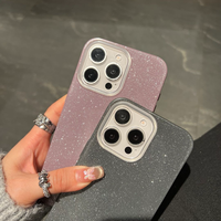 Nouvelle coque de téléphone portable de luxe avec paillettes, coque rigide antichoc et étanche pour la protection de l'appareil photo, compatible avec les modèles 16, 15, 14 Pro Max