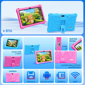 แท็บเล็ตเด็ก B96 รุ่นใหม่ มีสินค้าพร้อมขายส่ง ขนาด 7 นิ้ว WiFi Dual Core หน่วยความจำ 128GB เครื่องเรียนรู้และสอนพิเศษสำหรับเด็ก Npad - Product Image 2