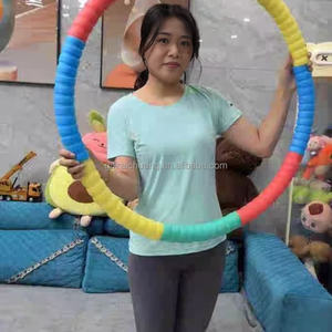 Entrega rápida imán masaje entrenamiento en casa ejercicio Abdominal ponderado desmontable Hula Fit Hoop culturismo gimnasio fabrica - Product Image 1