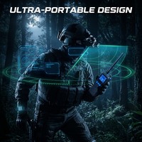 Système de détection de drones portable avancé, portée de 1,5 km pour avertissement FPV et UAV DIY avec bracelet de coordination d'équipe