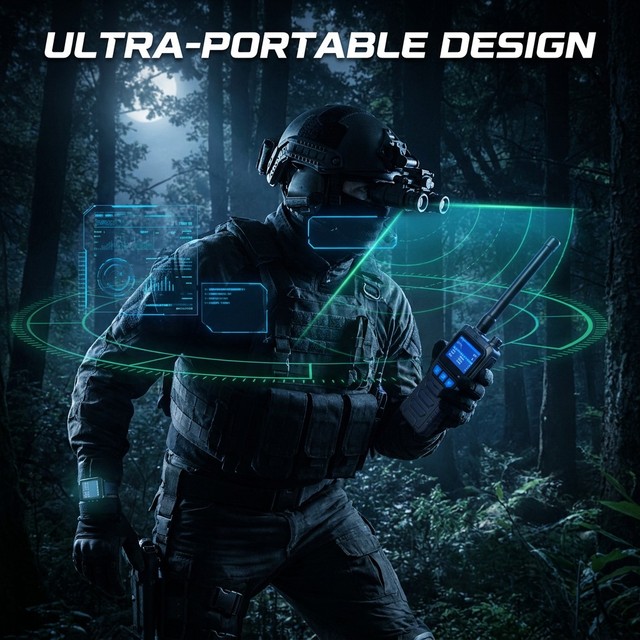 Advanced Portable Drone Detection System 1.5km Range for FPV and DIY UAV Warning with Wristband Team Coordination
