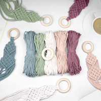 Bestseller Makramee-Set Mini-Pflanzenaufhänger DIY Clove Hitch Hohlnetz Quaste Hängetopf Heimdekoration Tutorial