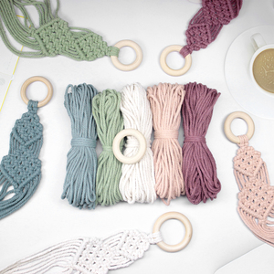Kit <span class=keywords><strong>de</strong></span> <span class=keywords><strong>macramé</strong></span> le plus vendu, mini <span class=keywords><strong>suspension</strong></span> pour plantes, bricolage, crochet en cloche, filet creux, pompon, <span class=keywords><strong>pot</strong></span> suspendu, décoration intérieure, tutoriel - Product Image 5