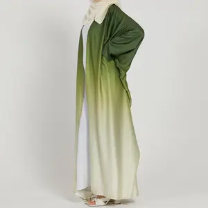 2024 NOUVEAU ARRIVÉ Kimono Tie Dye Najma Ombre Abaya Modeste Luxe Dubaï Abaya Turc Femmes Robe Musulmane