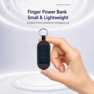 แบตสำรองพลังงานแสงอาทิตย์แบบพกพา 2000mAh ชาร์จไร้สาย Type-C ชาร์จเร็ว สำหรับโทรศัพท์มือถือ นาฬิกา ใช้ในกรณีฉุกเฉิน ของขวัญ - Product Image 4