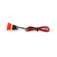 Kit de commande de porte avec bouton poussoir d'urgence rouge pour graveur et découpeur laser série NEJE