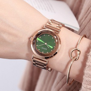 GUOU 6601 elegante <span class=keywords><strong>vintage</strong></span> <span class=keywords><strong>orologio</strong></span> al quarzo femminile di moda in acciaio Inox banda di cristalli di Diamante di vetro in magazzino Casuale <span class=keywords><strong>orologio</strong></span> <span class=keywords><strong>da</strong></span> <span class=keywords><strong>polso</strong></span> - Product Image 4