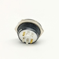 Lampes LED 19mm Boutons électroniques 6V 24V Interrupteurs à bouton poussoir ultra courts Voyants normalement ouverts