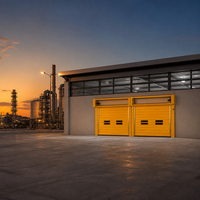Porte à enroulement rapide automatique à spirale turbo avec lames en alliage d'aluminium pour entrepôt industriel