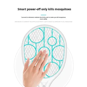 <span class=keywords><strong>Matamoscas</strong></span> Eléctrico Portátil con Forma de <span class=keywords><strong>Raqueta</strong></span> de Tenis, Batería de Litio, Carga USB, ABS - Product Image 2