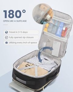 Mochila <span class=keywords><strong>de</strong></span> viaje a la moda <span class=keywords><strong>de</strong></span> 40L, impermeable, grande, <span class=keywords><strong>de</strong></span> 17 pulgadas compartimento para portátil, 3 cubos <span class=keywords><strong>de</strong></span> embalaje, cierre <span class=keywords><strong>de</strong></span> cremallera, vuelo aprobado por negocios - Product Image 2