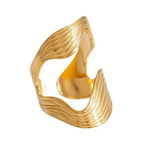Fashion <b>Rings</b> Women's Gold Tone Bowknot Pearl Geometric Design <b>Statement</b> Jewelry Gift Occasion Accessory - Product Image 5