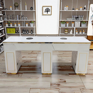 Salon professionnel Double Nail Desk Manucure Meubles Art Table pour Gel Nail - Product Image 3