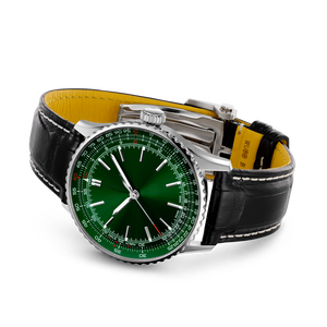 Reloj <span class=keywords><strong>de</strong></span> Cuarzo Mecánico <span class=keywords><strong>de</strong></span> Acero Inoxidable con Esfera Simple y Regla Deslizante <span class=keywords><strong>de</strong></span> la Serie <span class=keywords><strong>de</strong></span> Aviación Deportiva Retro <span class=keywords><strong>de</strong></span> Lujo para Breitling - Product Image 3