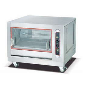 Four à rôtisserie <span class=keywords><strong>électrique</strong></span> horizontal commercial en acier inoxydable, puissance 9 kW, facile à nettoyer, fonction de maintien au chaud, cuisine - Product Image 3