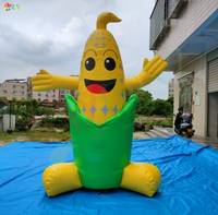 Modèle de plante géante épi de maïs gonflable légume gonflable, joli personnage de dessin animé décoration d'accessoires de scène de maïs