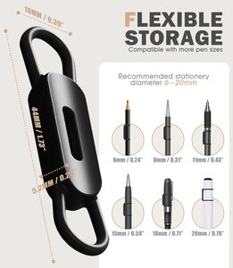 Portalápices Magnético <span class=keywords><strong>de</strong></span> Silicona, Soporte para Bolígrafos <span class=keywords><strong>de</strong></span> Silicona para Escritorio, Refrigerador, Pizarras Blancas, Accesorios <span class=keywords><strong>de</strong></span> Oficina y <span class=keywords><strong>Organizador</strong></span> <span class=keywords><strong>de</strong></span> Marcadores - Product Image 2