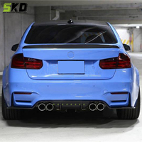 Diffuseur arrière pour BMW F80 M3 F82 M4 2014 à 2020 Kit de carrosserie en fibre de carbone sèche de style 3D pour BMW F82 M4 Diffuseur arrière en fibre de carbone