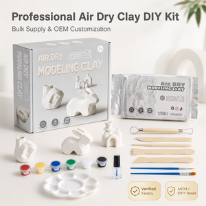 Kit de Pâte à Modeler Professionnelle à Séchage à l'Air avec Peintures et Outils, Ensemble de Pâte à Modeler de Qualité Studio pour Écoles et Studios - Product Image 1