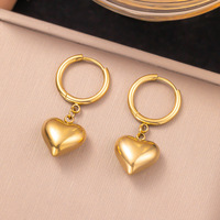 Parure de bijoux Novirassine en forme de cœur pêche plaqué or 18 carats pour femme, collier et bracelet, inaltérable, pour Noël et la Saint-Valentin