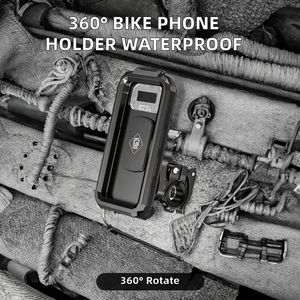 Gran oferta, rotación de 360 grados, montaje Universal para manillar de bicicleta, plástico ABS, resistente al agua, funda para teléfono móvil de liberación rápida, motocicleta - Product Image 2