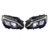 Phare LED géométrique haut de gamme 12V pour Mercedes-Benz Classe C W205, nouvelle installation universelle, couleur 6000K, 60W, 6000 lm