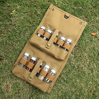 Nouvelle sacoche portable pour assaisonnements de pique-nique et barbecue en plein air, pour le camping et les bouteilles d'assaisonnement de barbecue