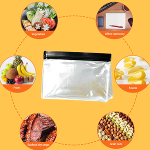 Bolsa de almacenamiento congelado para cocina, bolsa con cierre de grado alimenticio EVA, bolsa transparente sellable para verduras y alimentos, personalizable. - Product Image 4