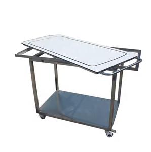 उपयोगी पशु पशु पशु चिकित्सा 304 स्टेनलेस स्टील चिकित्सा विद्युत उठाने स्ट्रेचर पर्यावरण के लिए कार्बन प्राथमिक चिकित्सा कार्ट पालतू अस्पताल - Product Image 4