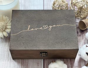 Boîte décorative <span class=keywords><strong>en</strong></span> <span class=keywords><strong>bois</strong></span> <span class=keywords><strong>cadeau</strong></span> pour femme <span class=keywords><strong>cadeau</strong></span> de mariage pour Couples gravé au laser souvenir personnalisé mémoire <span class=keywords><strong>en</strong></span> <span class=keywords><strong>bois</strong></span> - Product Image 4