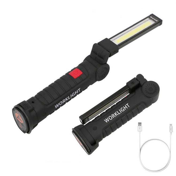Lampe De Gym LED Portable Et étanche - Pliable à 180° - Magnétique - 7 Niveaux De Luminosité - Batterie 1200 MAh - Pour Entraînement Intérieur/extérieur
